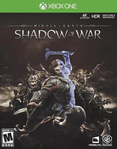 Middle Earth: Shadow of War cover art for Xbox One (XONE) action-adventure video game