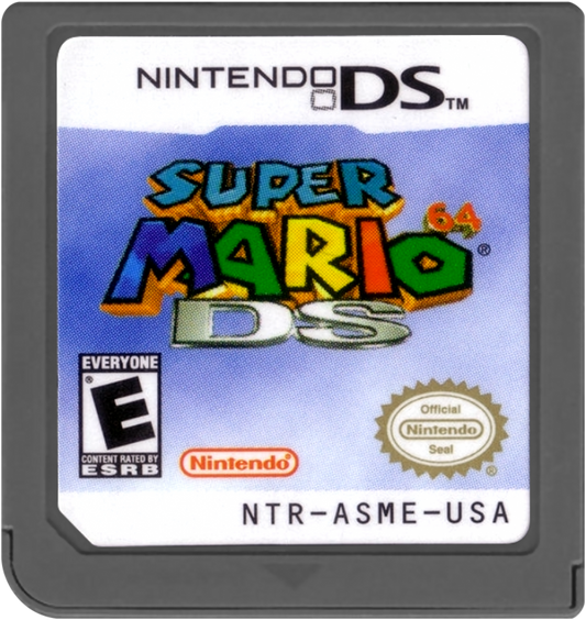 Super Mario 64 DS cartridge for Nintendo DS (DS) 3D platformer video game