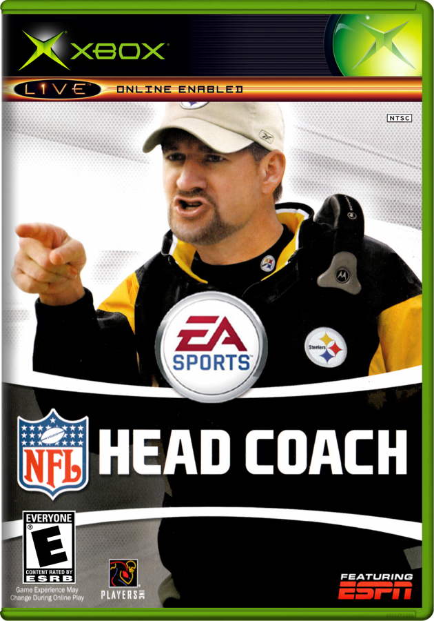 NFL Head Coach for Xbox (Xbox), cover art sports football video game.