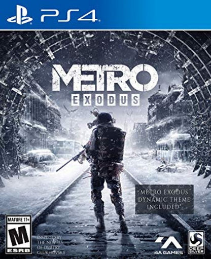 Metro Exodus – PlayStation 4 (PS4) video game cover art, first-person shooter game
