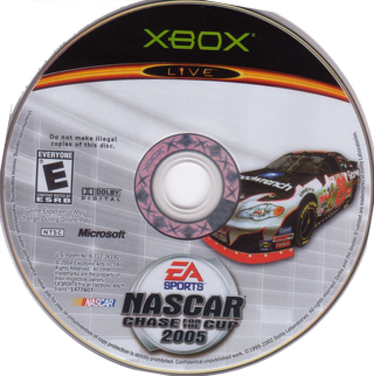 NASCAR 2005: Chase for the Cup disc for Xbox (XBOX) video game