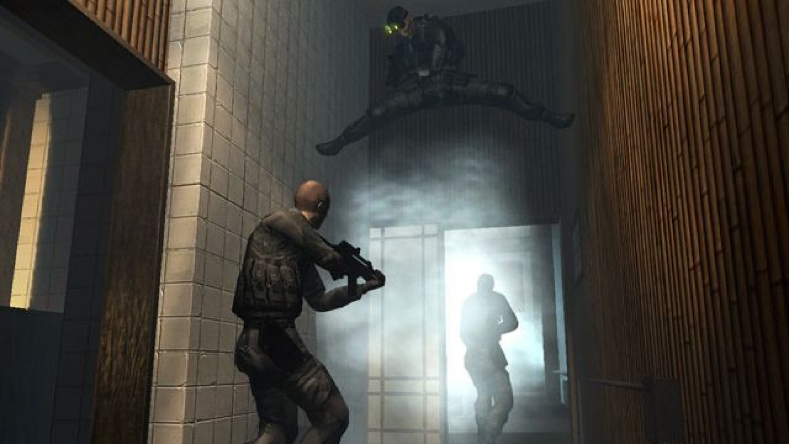 Tom Clancy's Splinter Cell: Chaos Theory – PlayStation 2 (PS2) video game gameplay, stealth action.
