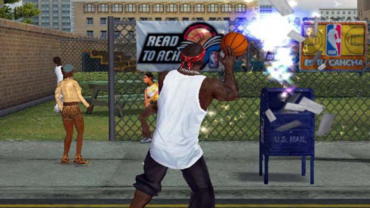 NBA Ballers Phenom – PlayStation 2 (PS2) basketball sports video game gameplay