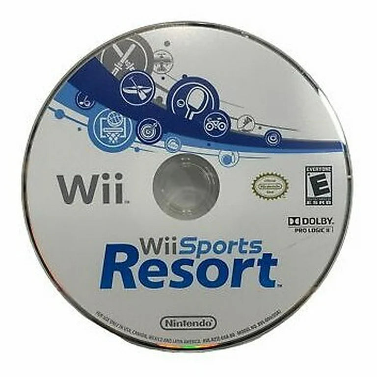 Wii Sports Resort Wii MotionPlus bundle Nintendo Wii video game, complete in box CIB, motion-controlled sports gameplay, family-friendly multiplayer title disc