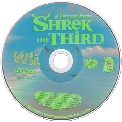 Shrek the Third – Nintendo Wii (Wii) action-adventure platformer family video game disc