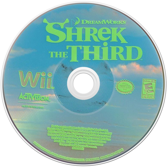 Shrek the Third – Nintendo Wii (Wii) action-adventure platformer family video game disc
