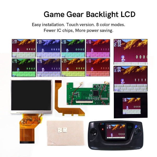 SEGA Game Gear Backlight TFT LCD Kit (Touch Version) - Hispeedido